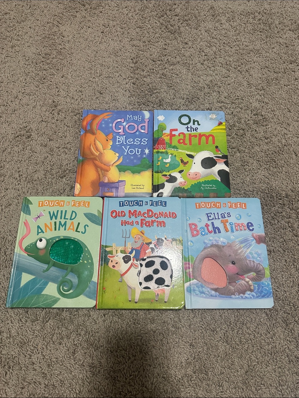 Little hippo Farm and Animal Board Book Set - Blue/Green